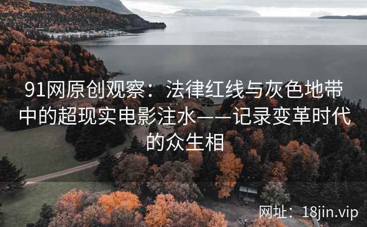 91网原创观察：法律红线与灰色地带中的超现实电影注水——记录变革时代的众生相