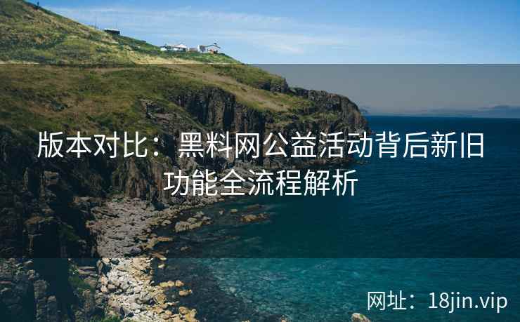版本对比：黑料网公益活动背后新旧功能全流程解析