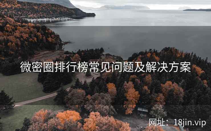 微密圈排行榜常见问题及解决方案